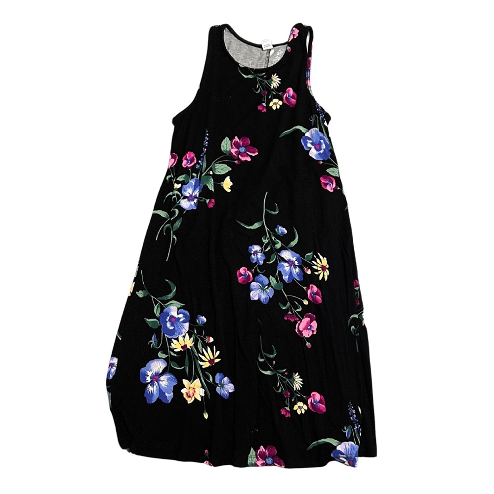 Old Navy Black With Floral Dress